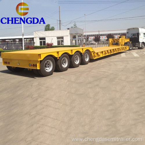 used/new 4 axles low flat bed trailer